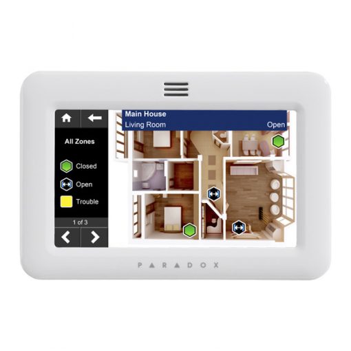 Paradox TM50 5″ Interactive Touchscreen Alarm Keypad